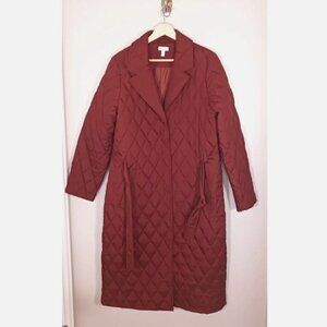 Garnet Hill Quilted Down Puffer Winter Women's Jacket Size S